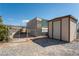 Backyard shed, dog run, and additional storage space at 5090 N David St, Pahrump, NV 89060