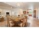 Open floor plan view into dining room and kitchen, beautiful place to entertain Gathering and friends at 5090 N David St, Pahrump, NV 89060