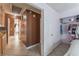 Hallway leading from kitchen to bedroom, showing closet and doorway at 6224 Mandarin Dr, Las Vegas, NV 89108