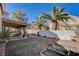 Outdoor living with covered patio and garden bed, perfect for relaxation and gardening at 7624 Nocturne Ct, Las Vegas, NV 89128