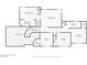 Second floor plan showing the bedrooms, bathrooms, closets and office at 7624 Nocturne Ct, Las Vegas, NV 89128
