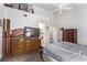 Bedroom with carpet, white ceiling, and access to bathroom at 8233 Valley Stream Ave, Las Vegas, NV 89131