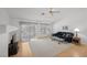 Cozy living room with sliding door access to yard at 10808 Aire Dr, Las Vegas, NV 89144