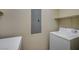 Bright laundry room with updated washing machine and dryer at 20 E Serene Ave # 304, Las Vegas, NV 89123