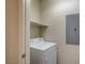 Laundry room with washing machine, dryer, and storage at 20 E Serene Ave # 304, Las Vegas, NV 89123