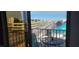 Balcony with a view of the racetrack with outdoor seating at 205 E Harmon Ave # 704, Las Vegas, NV 89169