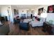 Spacious living room with hardwood floors, comfortable seating, and stylish decor at 205 E Harmon Ave # 704, Las Vegas, NV 89169