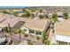 Aerial view of the home and desert landscaping at 2119 Lewiston Pl, Henderson, NV 89044