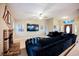 Spacious living room features vaulted ceilings and a modern entertainment setup at 2823 Landau Ct, Henderson, NV 89074