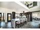 Bright, modern kitchen with stainless steel appliances, and waterfall island at 3530 S Spring Mountain Blvd Ct, Pahrump, NV 89048