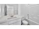 Clean bathroom features a shower-tub combo and vanity with modern finishes at 637 N Water St, Henderson, NV 89015