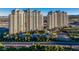 Luxury high-rise residential buildings surrounded by lush landscaping at 9101 Alta Dr # 1206, Las Vegas, NV 89145