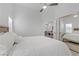 Bright bedroom showcasing a large mirror and views of the living room area at 3425 Conan St # 103, Las Vegas, NV 89129