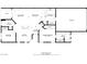 A detailed floor plan outlining room dimensions and layout, including the kitchen, bedrooms and living areas at 3425 Conan St # 103, Las Vegas, NV 89129