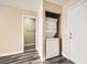 Convenient laundry area with stacked washer and dryer connections at 4052 Rocky Beach Dr, Las Vegas, NV 89115
