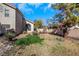 Expansive backyard with lush greenery, space for gardening and outdoor gatherings at 409 Rutherford Cir, Las Vegas, NV 89123