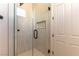 Modern shower with a glass enclosure and built-in shelf at 4796 Riva De Romanza St, Las Vegas, NV 89135