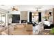 Cozy living room features a fireplace, modern decor, and neutral colors at 8211 Windsor Crest Ct, Las Vegas, NV 89123