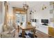 Inviting office with a wooden desk, built-in shelving, and stylish decor at 8211 Windsor Crest Ct, Las Vegas, NV 89123