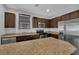 This kitchen has stainless steel appliances and plenty of cabinet space at 108 Fiery Hill Ave, Henderson, NV 89011