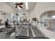 Fitness center featuring treadmills, cycling bikes, and weightlifting equipment with TV views at 108 Lemon Glaze St # 202, Las Vegas, NV 89145