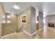 Inviting interior space showcasing neutral colors, tile flooring, and a cozy fireplace at 108 Lemon Glaze St # 202, Las Vegas, NV 89145