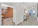 Elegant foyer leading to a modern living room at 11099 Moonlight Fire Ct, Las Vegas, NV 89135
