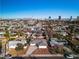 Birds eye view of the property showing street and neighborhood at 2605 Amarillo St, Las Vegas, NV 89102