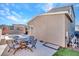Outdoor patio area with a fire pit and seating, perfect for enjoying the backyard at 3004 Barrett Springs Ave, Henderson, NV 89044
