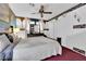 Cozy bedroom with a comfortable bed, ample closet space, and unique decorative touches at 3920 Geist Ave, Las Vegas, NV 89115