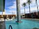 An exclusive resort-style pool featuring modern lounge seating and luxurious cabanas at 4381 W Flamingo Rd # 903, Las Vegas, NV 89103