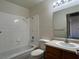 Clean bathroom with a bathtub and shower combination, offering a functional and comfortable space at 5024 S Rainbow Blvd # 203, Las Vegas, NV 89118