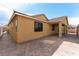 Side view of a covered patio with stylish brick pavers at 5646 Sophie Belle Ave, Las Vegas, NV 89131