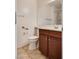 Bathroom featuring a single vanity and a toilet at 5928 Radiance Park St, North Las Vegas, NV 89081