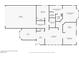 Detailed floor plan of the house showing layout of rooms, including a den and living room at 5928 Radiance Park St, North Las Vegas, NV 89081