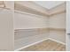 Walk-in closet with shelving at 62 E Serene Ave # 114, Las Vegas, NV 89123