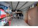 Interior of storage shed with shelving at 6870 Laronda Ln, Las Vegas, NV 89156