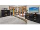 Bedroom featuring sliding glass door access to backyard, neutral colors, and modern decor at 7315 Mission Hills Dr, Las Vegas, NV 89113