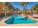 Relaxing community pool area with a lounge area and plenty of seating for residents to enjoy at 7950 W Flamingo Rd # 1081, Las Vegas, NV 89147
