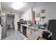 Efficient kitchen with stainless steel appliances and ample counter space at 8440 Wandering Sun Ave, Las Vegas, NV 89129