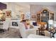 Comfortable living room with fireplace at 283 New River Cir, Henderson, NV 89052