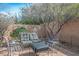 Charming patio featuring cozy seating, perfect for relaxing and enjoying the outdoors at 283 New River Cir, Henderson, NV 89052
