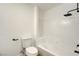 Renovated bathroom featuring modern tiles, fixtures and great lighting at 2851 S Valley View Blvd # 1079, Las Vegas, NV 89102