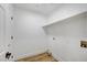 Clean laundry room with hookups and plenty of shelving storage space at 2851 S Valley View Blvd # 1079, Las Vegas, NV 89102