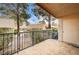 Enjoy outdoor living on this private patio with iron railing and views of the community landscape at 2851 S Valley View Blvd # 1079, Las Vegas, NV 89102