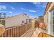 Cozy balcony with patio seating offering views of the surrounding neighborhood at 3401 Bedfordshire Pl, Las Vegas, NV 89129