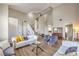 Open-concept living room features high ceilings and updated neutral decor at 3401 Bedfordshire Pl, Las Vegas, NV 89129