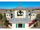 View of winery from above, highlighting architectural details and landscaping at 3780 E Kellogg Rd, Pahrump, NV 89061