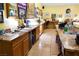 A service counter featuring ample counter space and storage cabinets at 3780 E Kellogg Rd, Pahrump, NV 89061