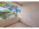 Private balcony with an urban view is ideal for outdoor relaxation and enjoyment at 4861 S Torrey Pines Dr # 201, Las Vegas, NV 89103